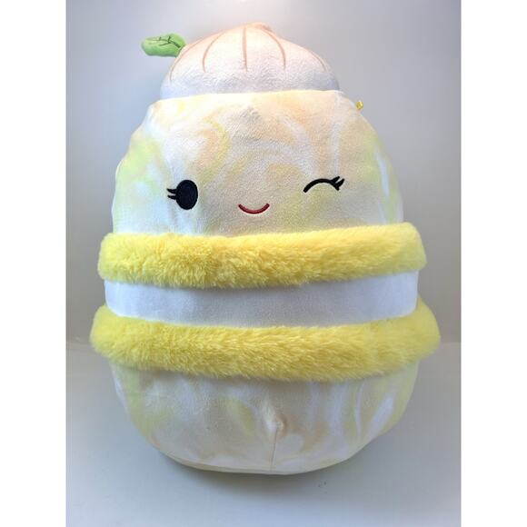 Squishmallow Landry Lemon Yellow Meringue Macaron‎ Plush 15” 16” Stuffed Animal - Picture 1 of 6